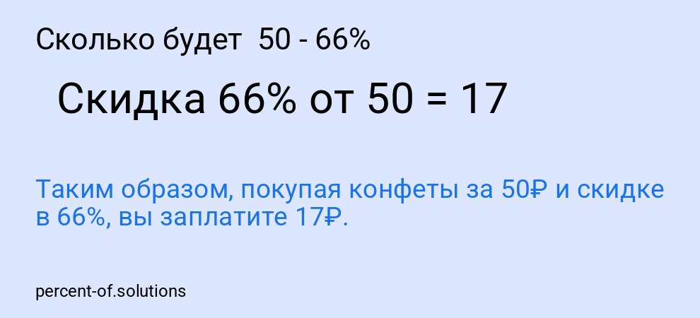 Сколько будет  50 - 66%